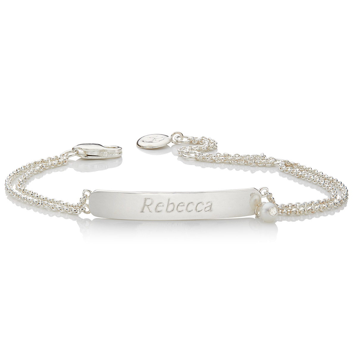 Personalised Children's Sterling Silver Bracelet - Etsy UK | Silver heart  charms, Sterling silver bracelets, Girl bracelets
