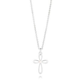 Cherish Pearl Cross Necklace