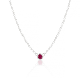 Simple clearance ruby necklace