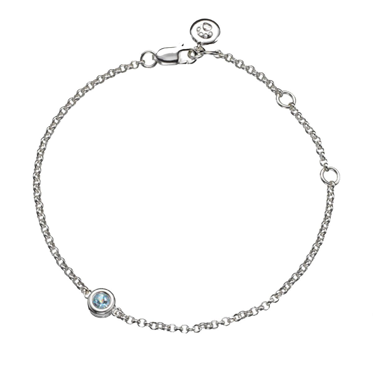Sterling Silver March Birthstone Bracelet 002-610-04855 | Dickinson  Jewelers | Dunkirk, MD