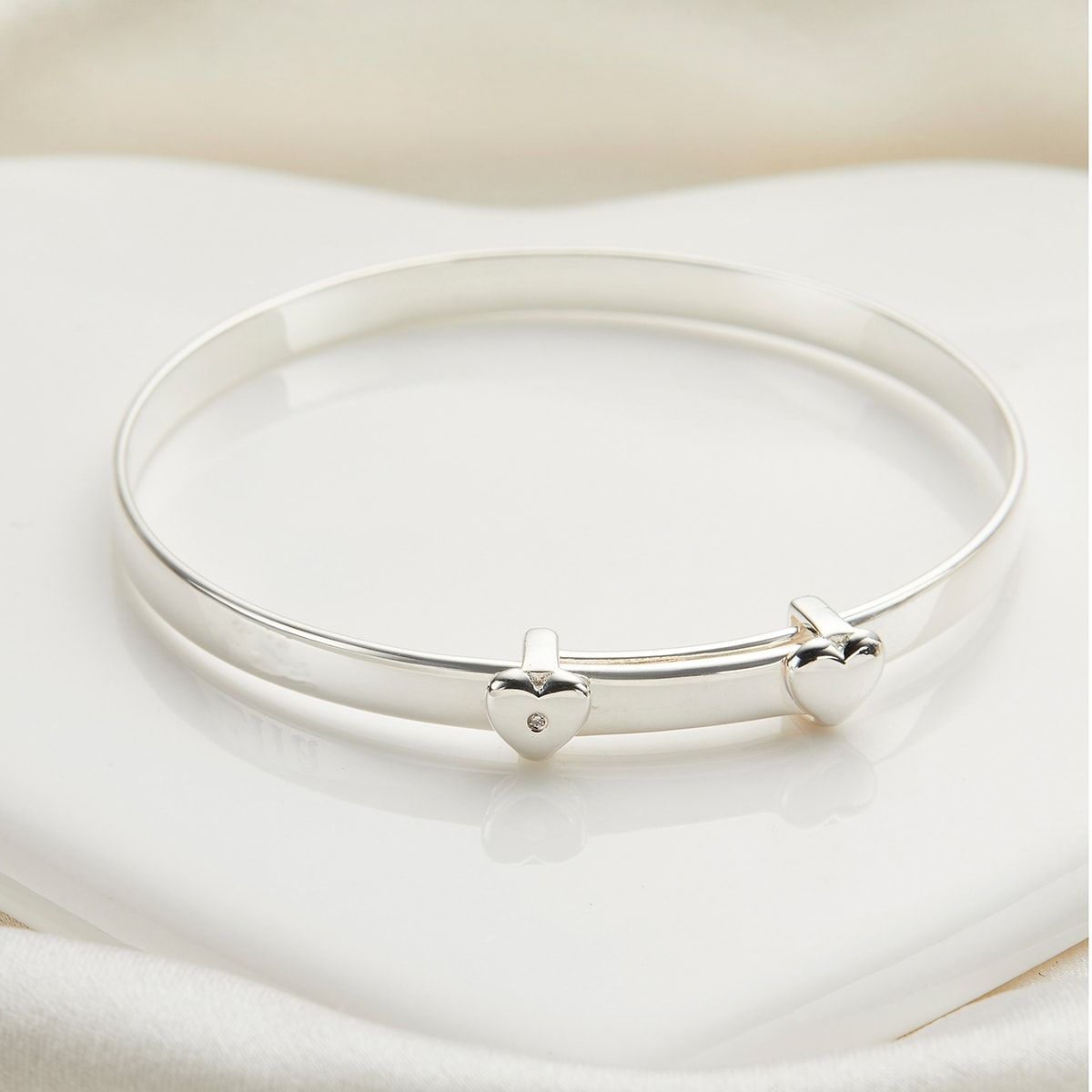 Personalised My First Diamond Baby Bangle | Molly Brown London