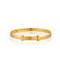 Gold Personalized Baptism Baby Bangle — Signature