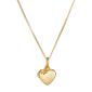 Personalized Gold Vermeil Small Heart ‎Diamond Locket Necklace