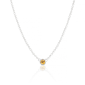 November Citrine Birthstone Necklace