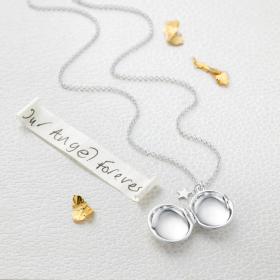 Personalized Secret Message Locket Necklace 