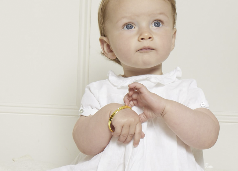 Christening Bracelet for Girls with Birthstone. Gift for Goddaughter etc|  Jewels 4 Girls